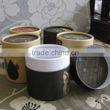 Paper Cardboard Strong Tube for Tea Packaging With Lid