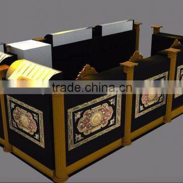 Factory unique design wooden eyebrow threading kiosk for sale