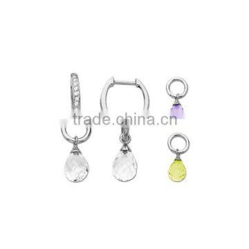 Fashion Earrings Changable Charm Color Change Earrings for Different Occasion