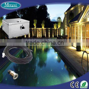 Swimming pool fibre optic sky star using with end fitting fiber and big power waterproof LED light engine