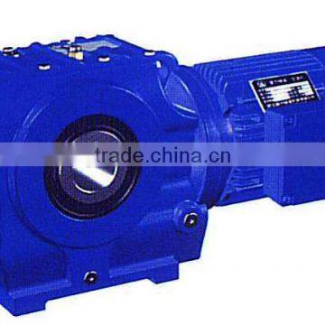 China S Series Helical-Worm Flange and Foot Mounted gear induction motor and gearbox For textile industry