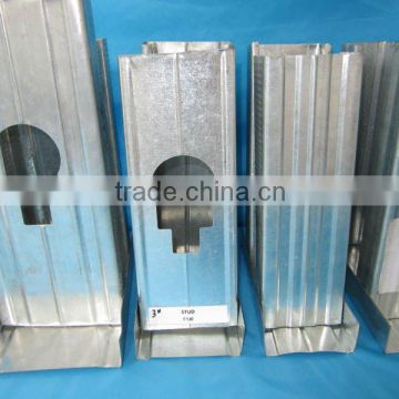 Hot sell galvanized metal stud c channel/metal profiles/steel stud /prefab house with factory price .