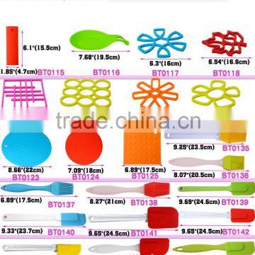 BT0144 New 9" Silicone Spatulas With PP Handle Butter Scraper Cake Scraper Long Handle Ice Scraper photo-5