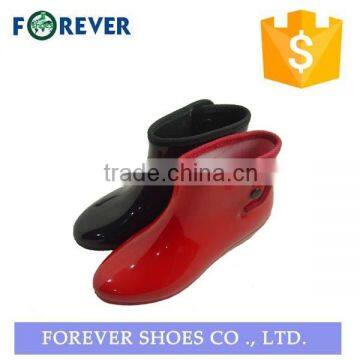 solid color women plastic rain boots rubber slipper bppts