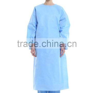Disposable Surgical Isolation Gown, SMS Material, Blue,Surgeons Gown photo-2