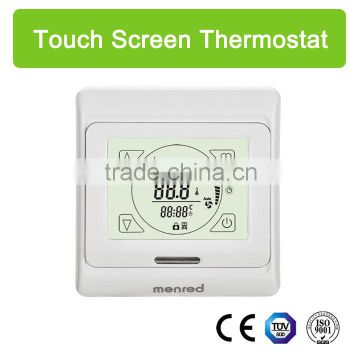 menred CE approved LCD programmable touch screen FCU thermostat