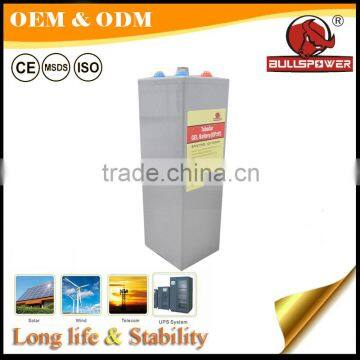Gel solar battery 2v 1000ah large energy OPzV battery 2v 1000ah with stable performance
