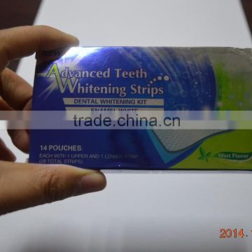 deep cleaning dental wipe teeth whitening strips with 6% HP