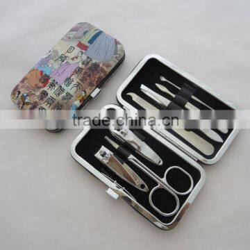 Bonvatt manicure sets wholesale landscape painting pattern