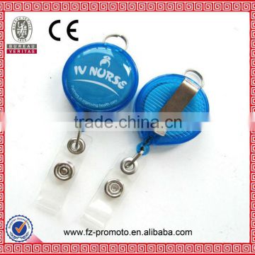 Promotion retractable badge holder pull reel