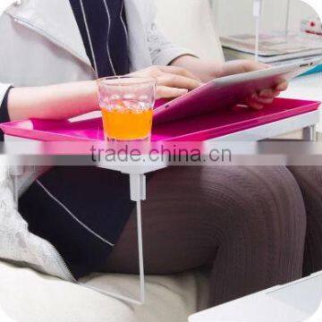 New products 2016 miniature removable picnic table portable bed knee lap table computer laptop table