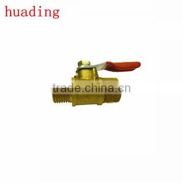 brass ball valve with red hand , male and female ball vavle , size of 1/4" 3/8" 1/2"*8mm