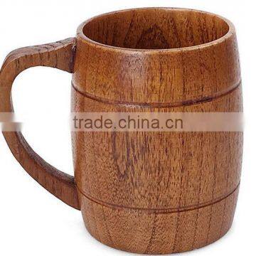 Wooden circular mugs