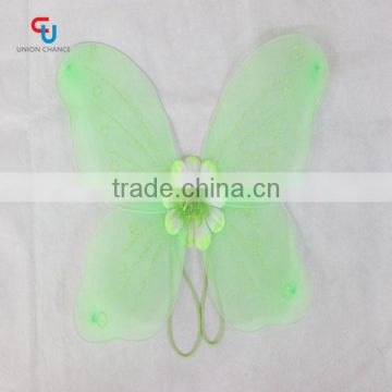 Green Artifical Feather Butterfly Decoration