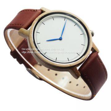 2017 New Design Red Sandal Wood and Maple Wood Ladies Watch photo-3