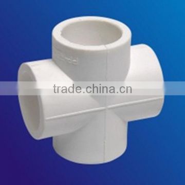 PPR pipe fittings 4-way Straight Cross