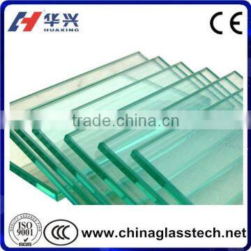 Customized Size Flat Tempering Full Toughened Clear Glass 6mm