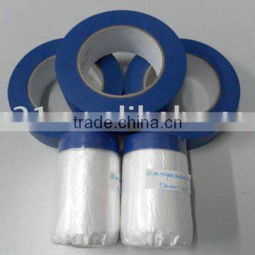 blue paper taped masking film for outdoor use