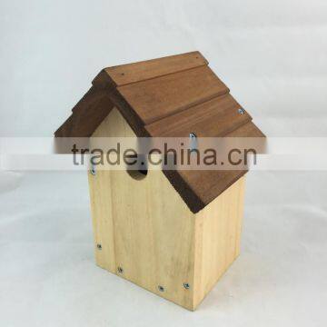 Wooden Bird's Nest Cage,new Unfinished Wooden Bird House Wholesale in Factory photo-4