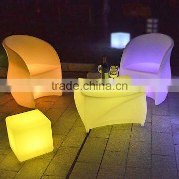 16 Colors Changing IR Remote Control Outdoor Led Cube Portable Led Glow Cube Furniture