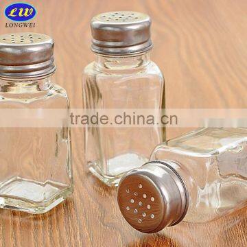 Small Square Glass Cruet Bottle photo-3