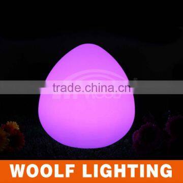 PE Plastic Rechargeable 16 Colors RGB Waterproof LED Peach Light photo-5