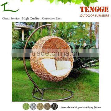 TG15-0135 2015 Wicker hanging chair outdoor round swing