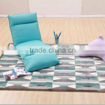 Elegant Blue Color Modern Fashion Fabric Recliner Lazy Sofa Sets For Outdoor Furniture