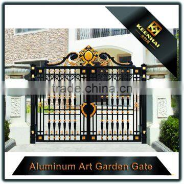 Outdoor Powder Coated Cast Aluminum Garden Arch With Gate for Villa