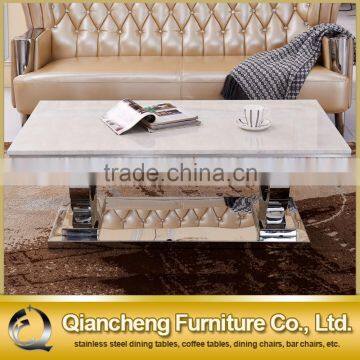 Modern Marble Top Metal Coffee Table for Banquet Hall photo-3