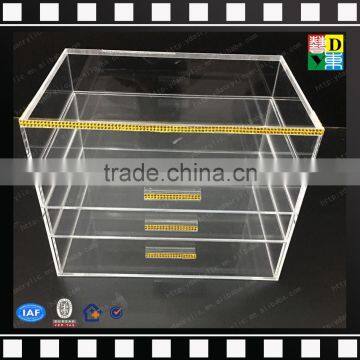 2016 HIGH TRANSPARENT ACRYLIC MAKEUP ORGANIZER 4 COMPARTMENTS WITH LIPSTICK HOLDER photo-4