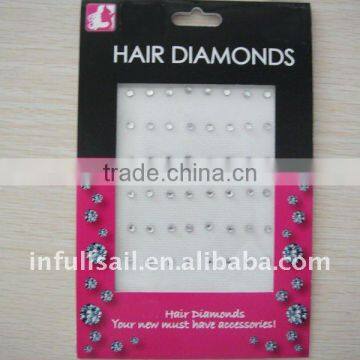 New fashion hair diamond and hair crystal