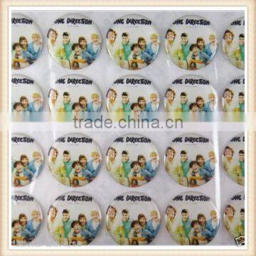 Customized Epoxy Stickers Round Letter Epoxy Resin Stickers Waterproof photo-2