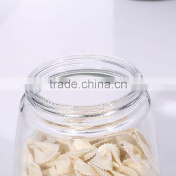 Set 3 Clear Coned Shape Glass Storage Jars With Red Plastic Lid photo-5