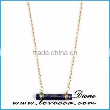 Gift for Girl Fashion Sweater Necklace Natrual Crystal Gemstone Necklace photo-2