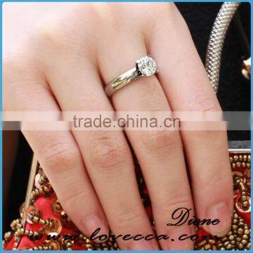 2017 Surgical Ring Stainless Steel With One Diamond for Women photo-5