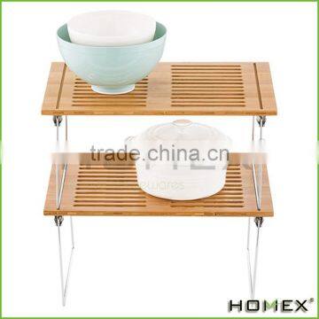 Medium Bamboo Stackable Shelf Homex-BSCI