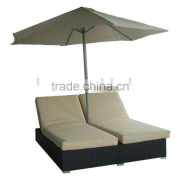 perfect design outdoor rattan lounge bed with canopy