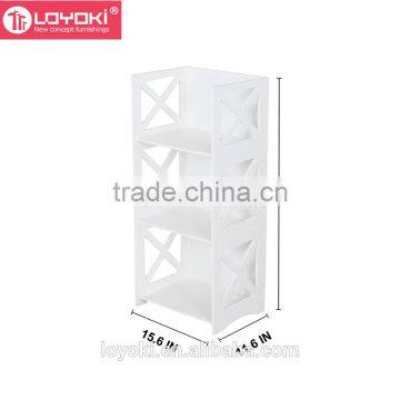 New Design Display Shelf White Wood&Plastic Storage Shelf - Bookcase photo-4