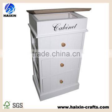 White Popular French Style Wooden Storage Cabinet