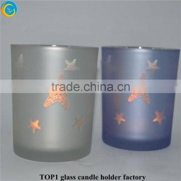 Home Decoration Simple Glass Candle Containers yufeng craft