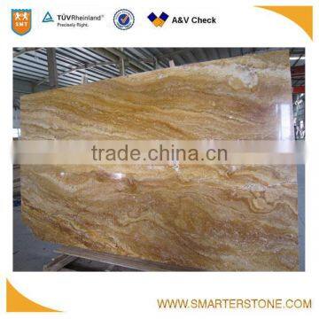 Xiamen yellow travertine cut-to-size for polished travertine flooring