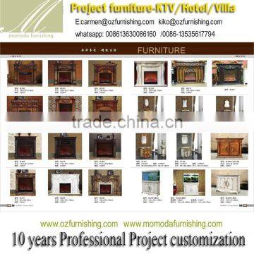 HM08-Living Room Wooden Sofa Set and Luxury Exclusive Fabric Sofa photo-4