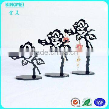 Flower-shaped Table Top Acrylic Earring Display Holder,Plexiglass Earring Holder