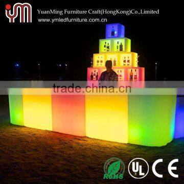 Modern Light Up Bar Table/Plastic Led Bar Table/Glowing Led Bar Table YM-BT9080 YM-BT8090 photo-2