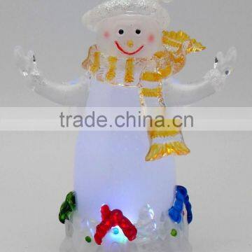 Acrylic Color Changing Snowman Led Light Decorations Supplier photo-3