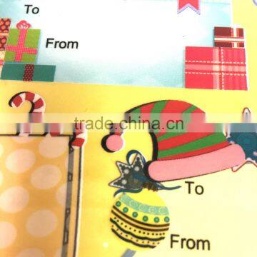 Gift Tag Rub-on Transfer Sticker, Gift Tag Sticker, Christmas Gift Sticker photo-6
