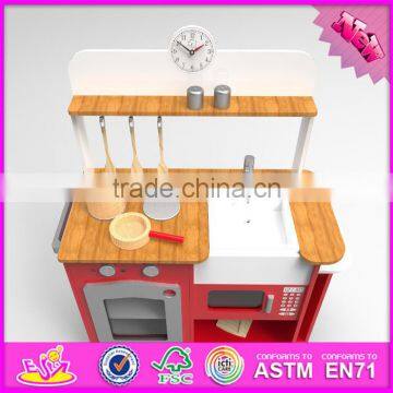 2016 New Design Children Home Play Wooden Kitchens for Toddlers W10C247 photo-2
