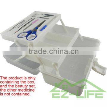 Emergency Medical Outdoor Empty Plastic First Aid Red-cross Clear Family Storage Box/container/kit/box photo-3