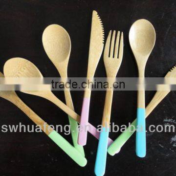 2017 bamboo flatware sets/bamboo dinnerware set